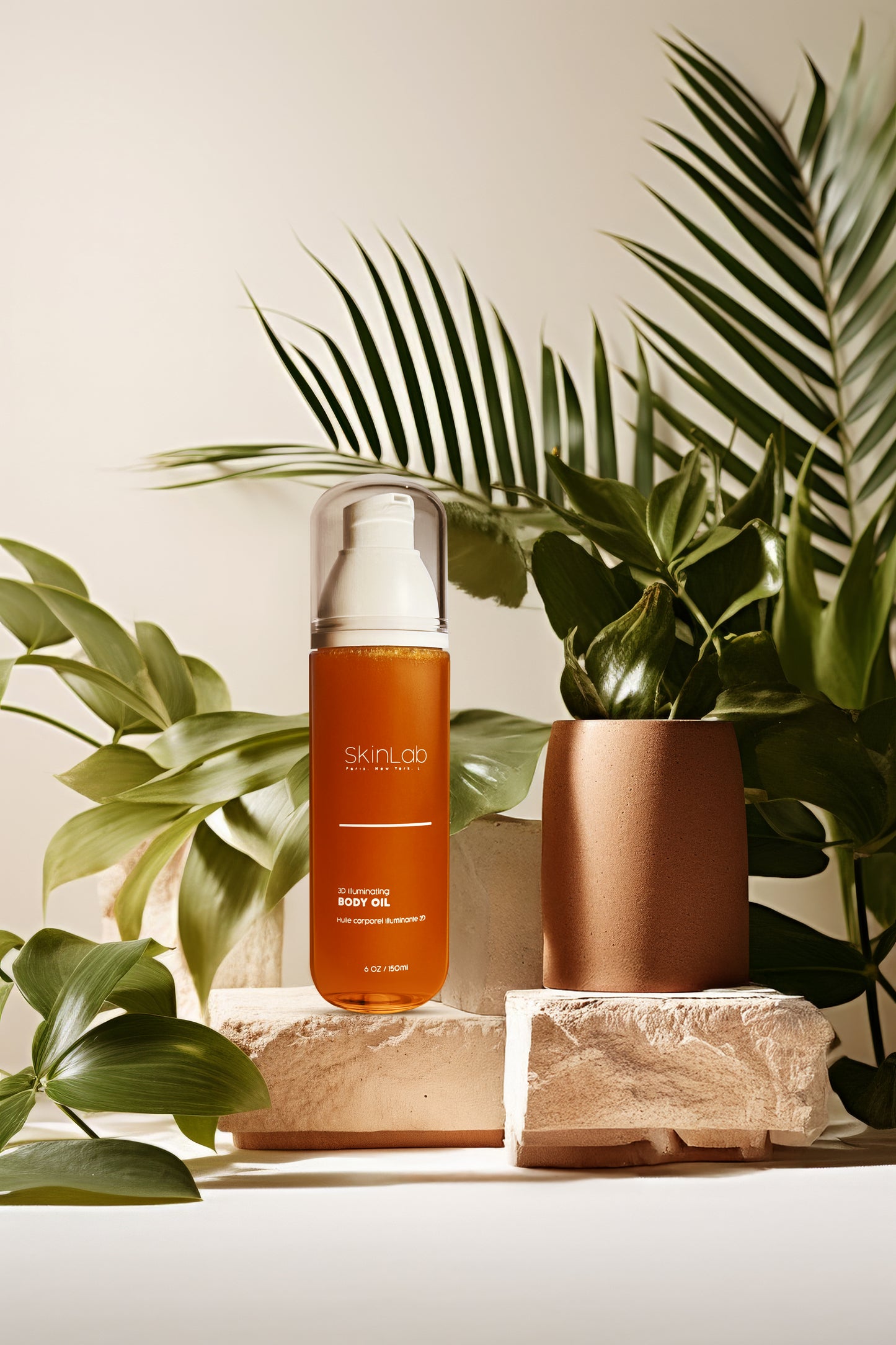 3D Illuminating body oil